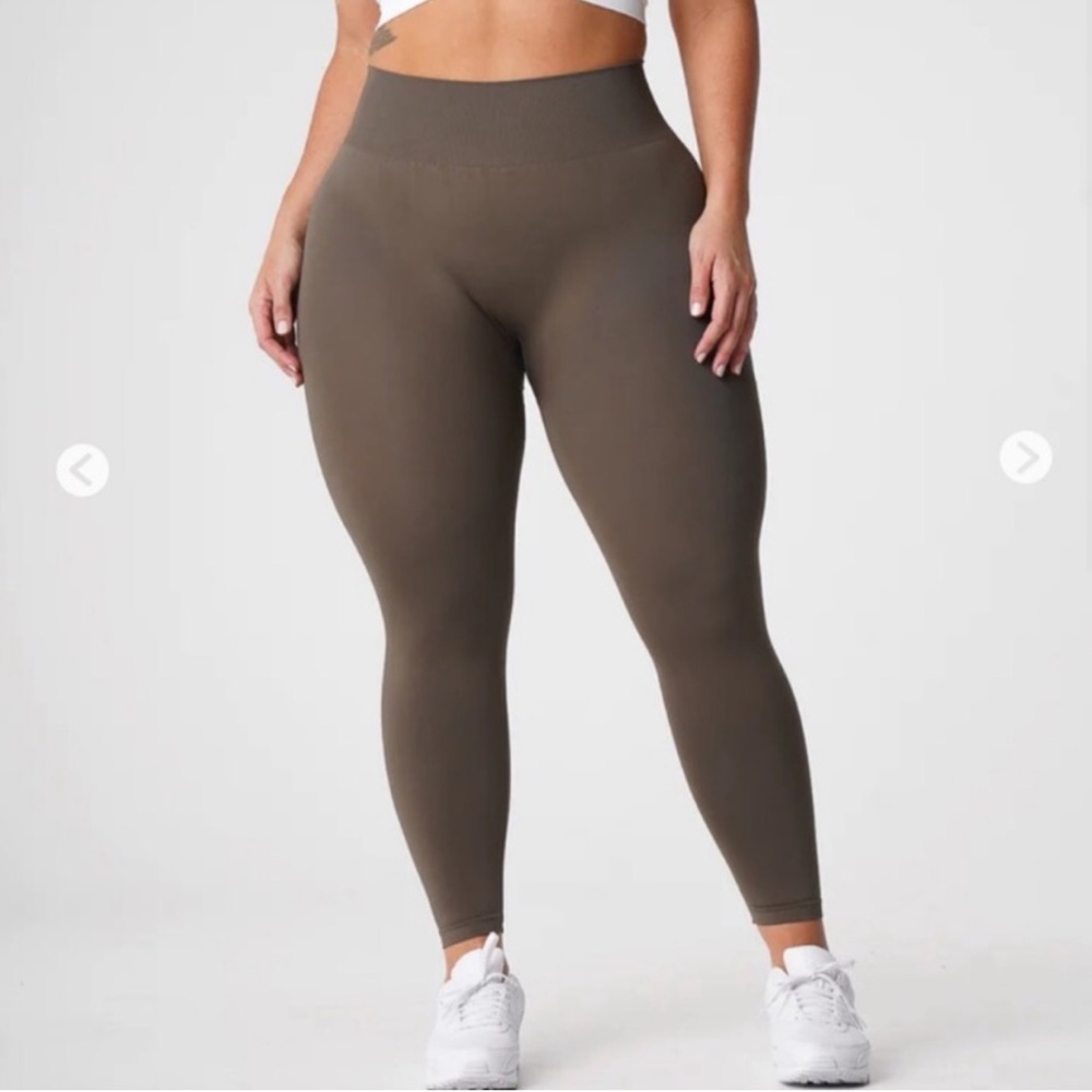 NVGTN olive solid seamless leggings